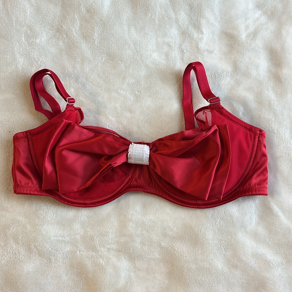 DREAM ANGELS Wicked Unlined Bow Balconette Bra PUSH UP WITHOUT PADDING